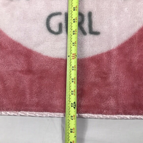 HB Hudson Plush Mommy’s Girl Pink Satin‎ Edge Baby Girl Blanket Owl - Picture 12 of 12